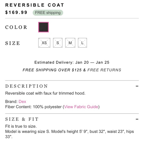 DEX / REVERSIBLE WINTER JACKET - Picture 2 of 3